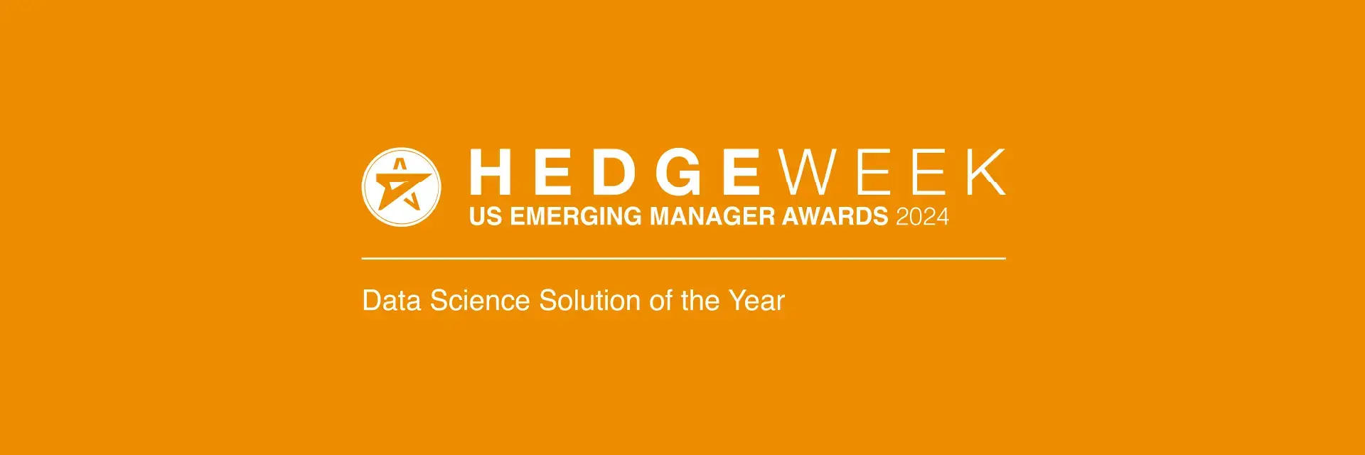 EDS Receives 2024 Hedgeweek Award for Data Science Solution of the Year